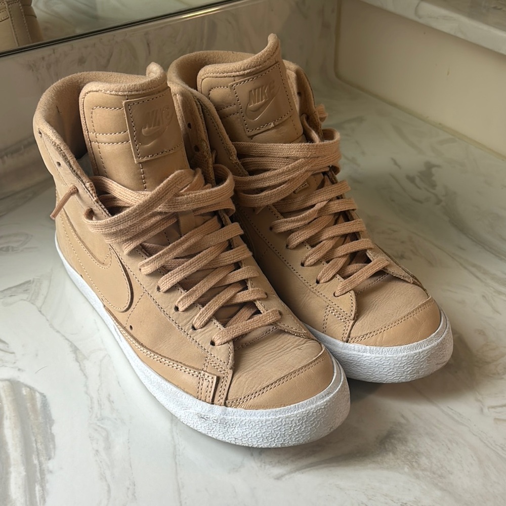 Nike Tan High-Top Sneakers